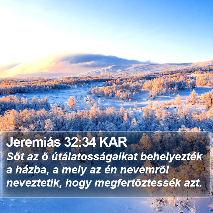 Jeremiás 32:34 KAR Bible Study