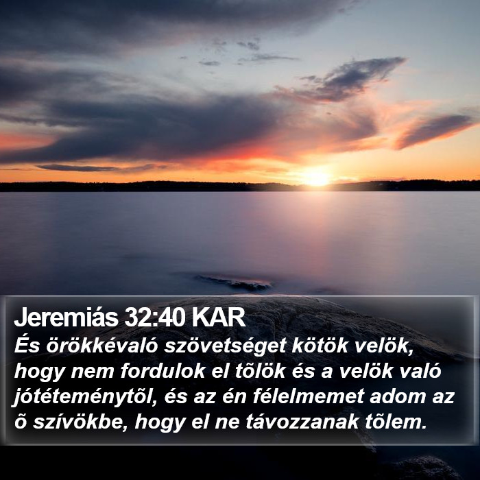 Jeremiás 32:40 KAR Bible Study