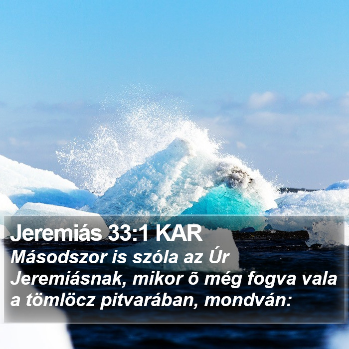 Jeremiás 33:1 KAR Bible Study