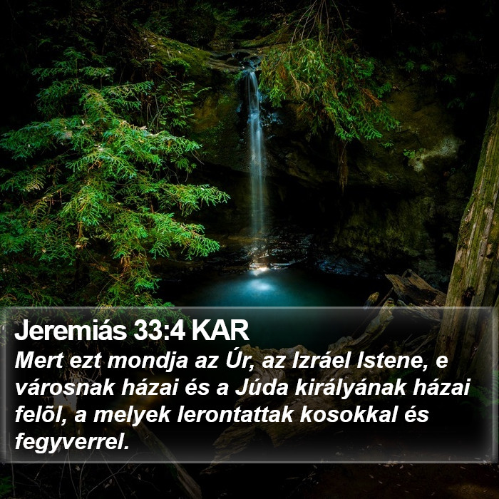 Jeremiás 33:4 KAR Bible Study