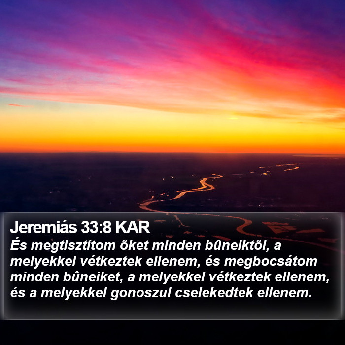 Jeremiás 33:8 KAR Bible Study