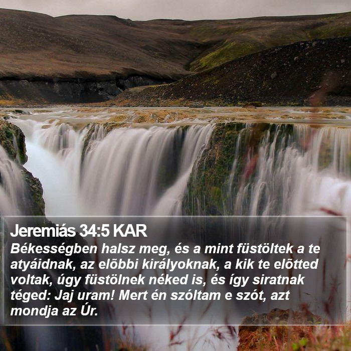 Jeremiás 34:5 KAR Bible Study