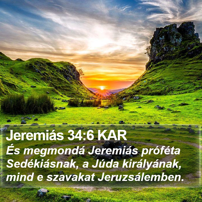 Jeremiás 34:6 KAR Bible Study