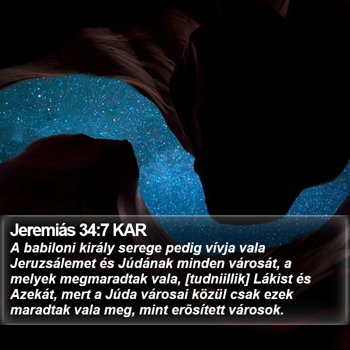 Jeremiás 34:7 KAR Bible Study