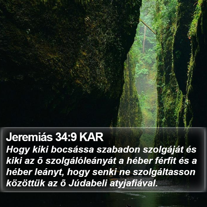 Jeremiás 34:9 KAR Bible Study