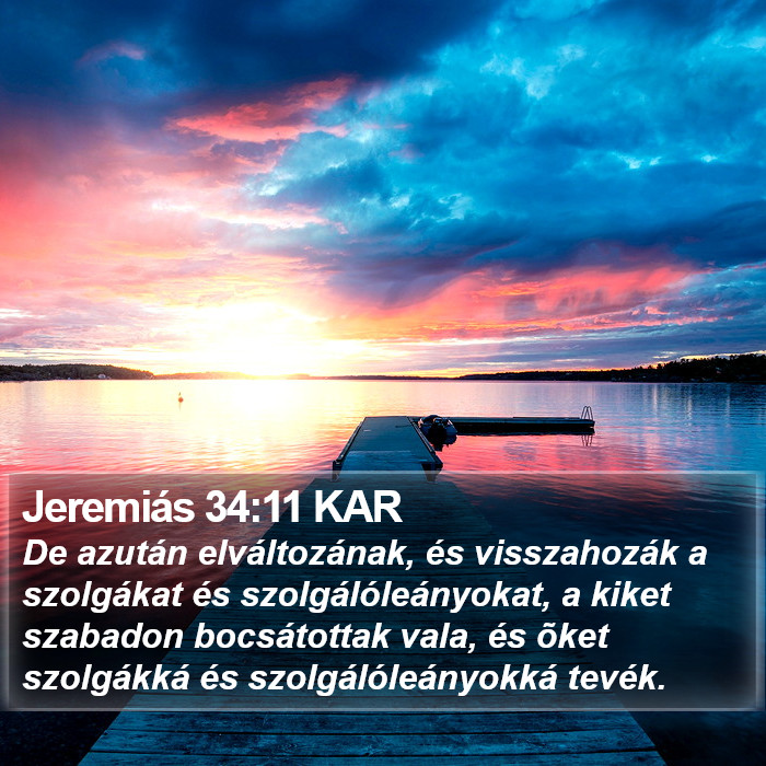 Jeremiás 34:11 KAR Bible Study