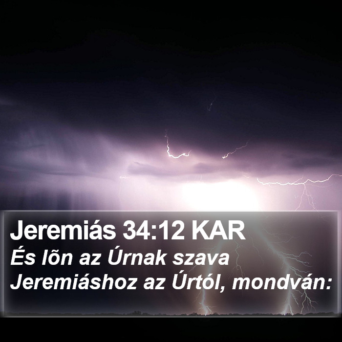 Jeremiás 34:12 KAR Bible Study