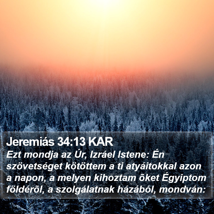 Jeremiás 34:13 KAR Bible Study