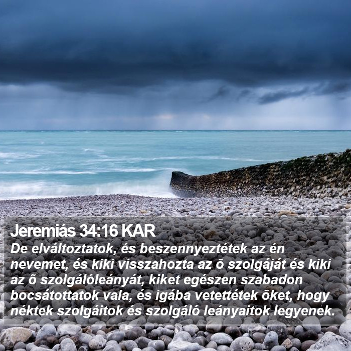 Jeremiás 34:16 KAR Bible Study