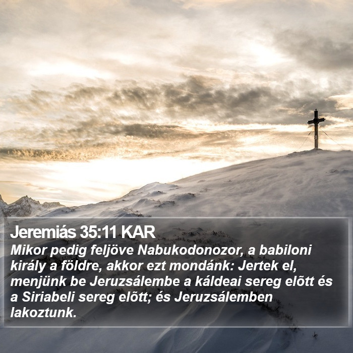 Jeremiás 35:11 KAR Bible Study