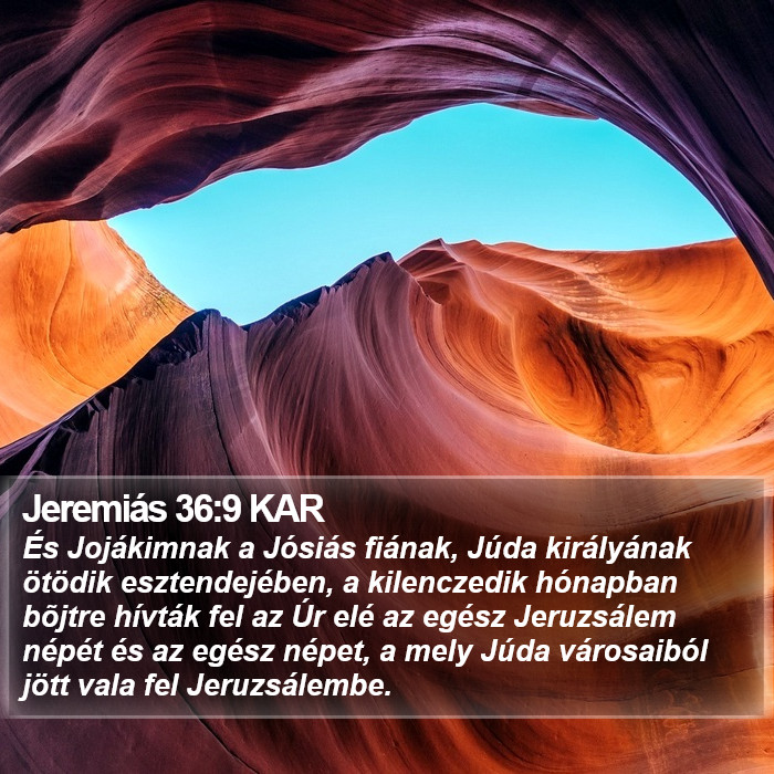 Jeremiás 36:9 KAR Bible Study