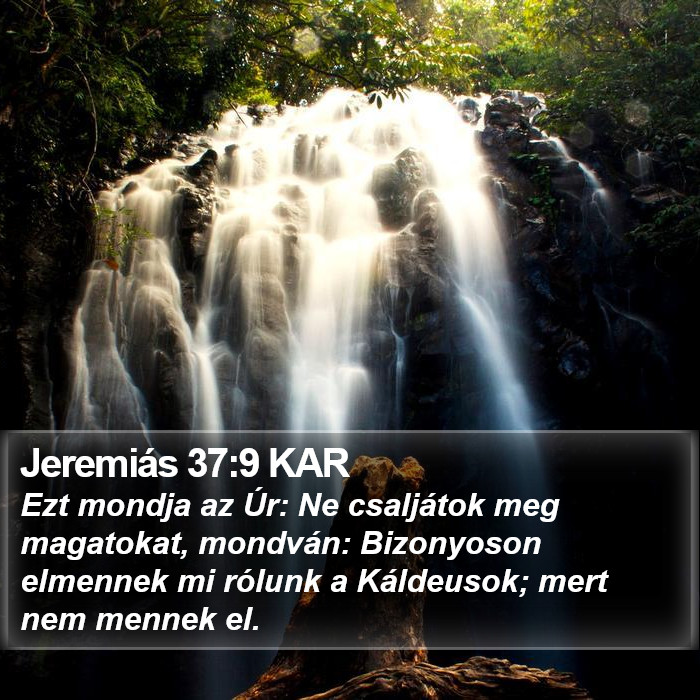 Jeremiás 37:9 KAR Bible Study