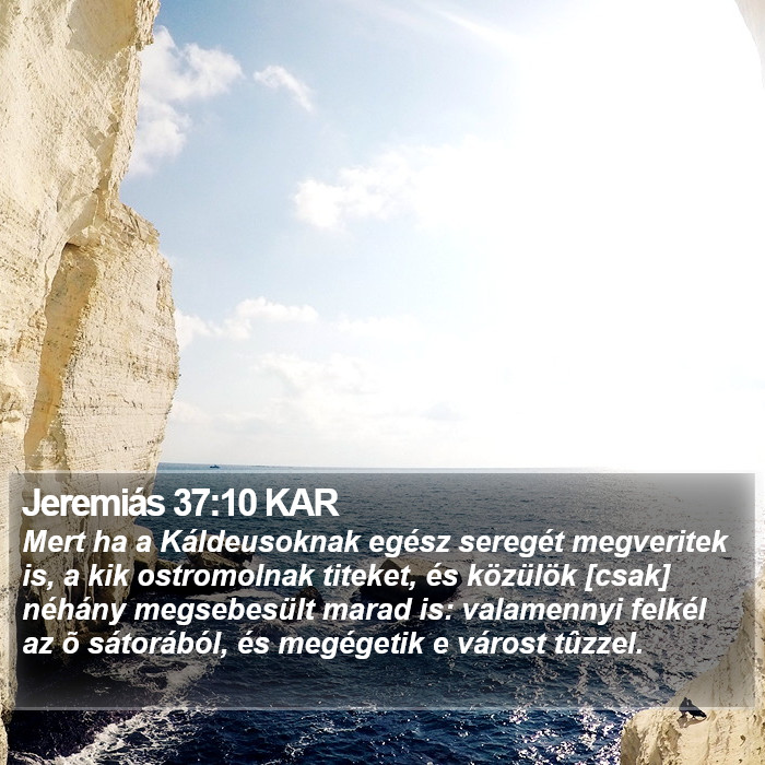 Jeremiás 37:10 KAR Bible Study