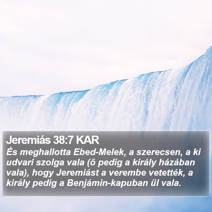 Jeremiás 38:7 KAR Bible Study