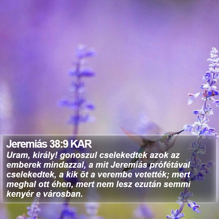 Jeremiás 38:9 KAR Bible Study