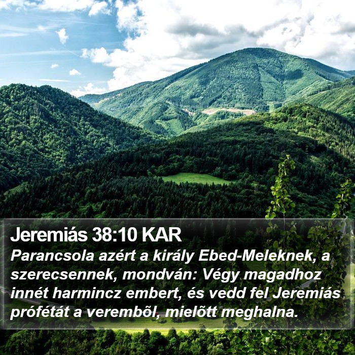 Jeremiás 38:10 KAR Bible Study