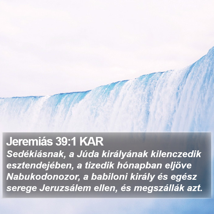 Jeremiás 39:1 KAR Bible Study