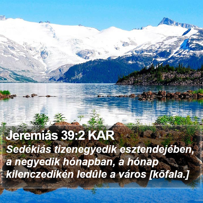 Jeremiás 39:2 KAR Bible Study