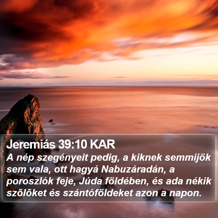 Jeremiás 39:10 KAR Bible Study