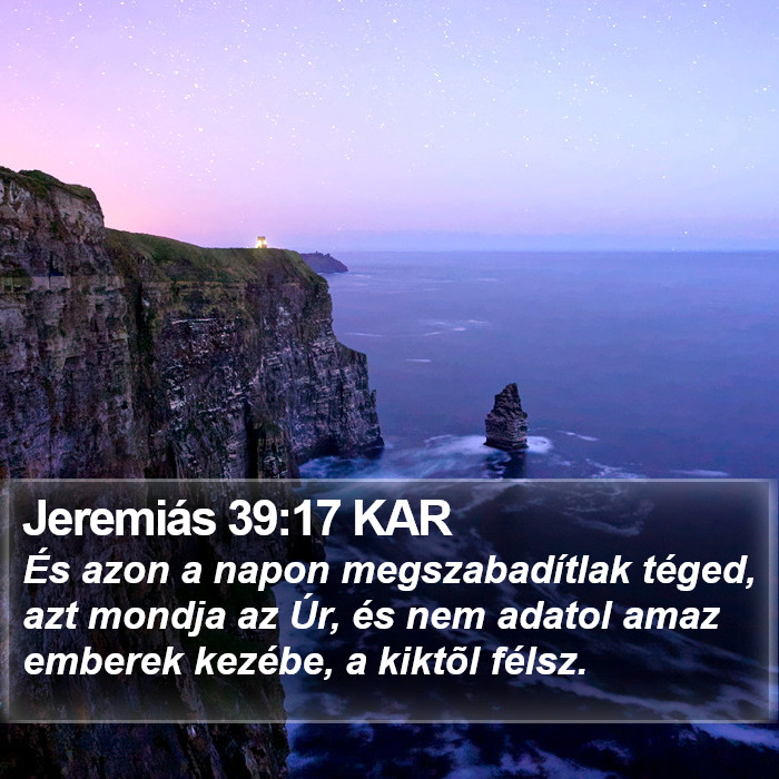 Jeremiás 39:17 KAR Bible Study