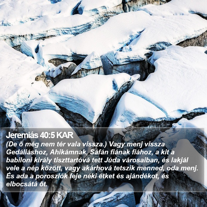 Jeremiás 40:5 KAR Bible Study