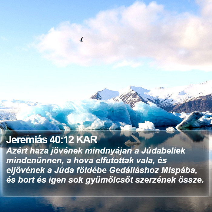 Jeremiás 40:12 KAR Bible Study