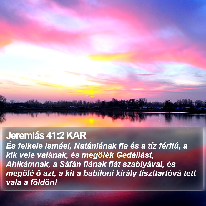 Jeremiás 41:2 KAR Bible Study
