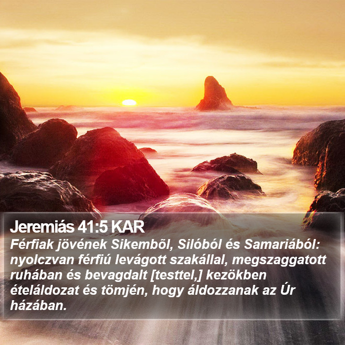 Jeremiás 41:5 KAR Bible Study