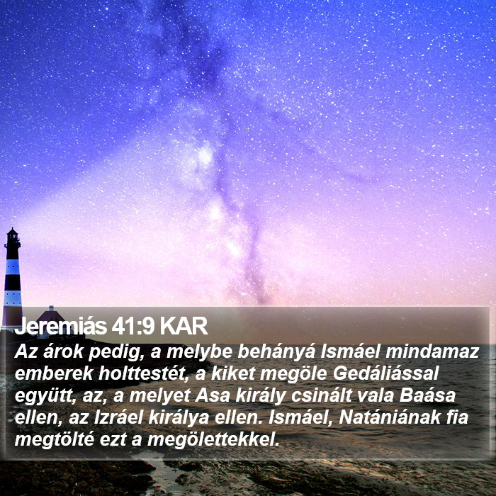 Jeremiás 41:9 KAR Bible Study