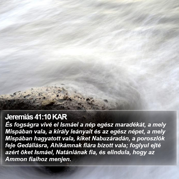 Jeremiás 41:10 KAR Bible Study