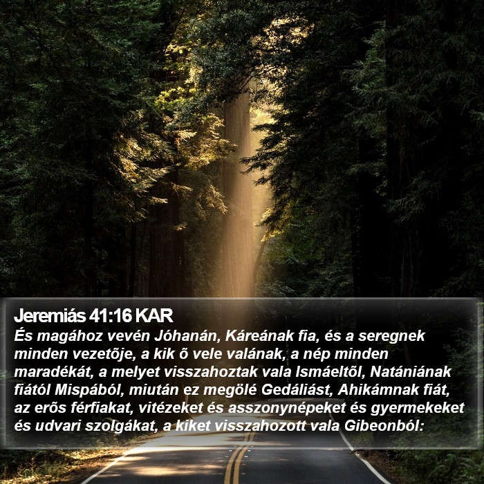 Jeremiás 41:16 KAR Bible Study