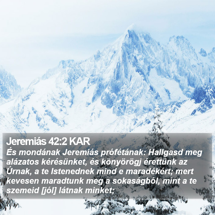 Jeremiás 42:2 KAR Bible Study