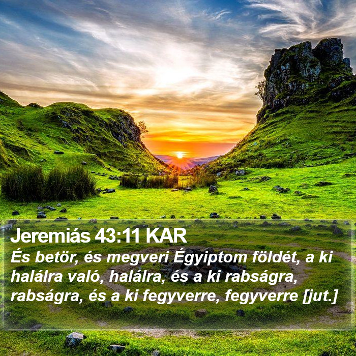 Jeremiás 43:11 KAR Bible Study