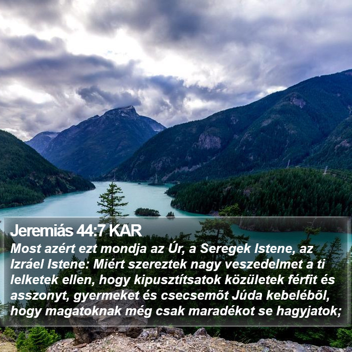 Jeremiás 44:7 KAR Bible Study