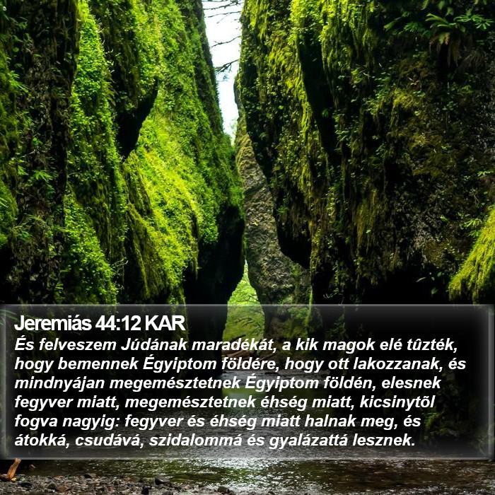 Jeremiás 44:12 KAR Bible Study