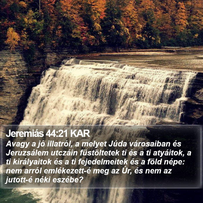 Jeremiás 44:21 KAR Bible Study