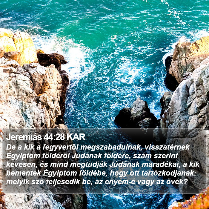 Jeremiás 44:28 KAR Bible Study