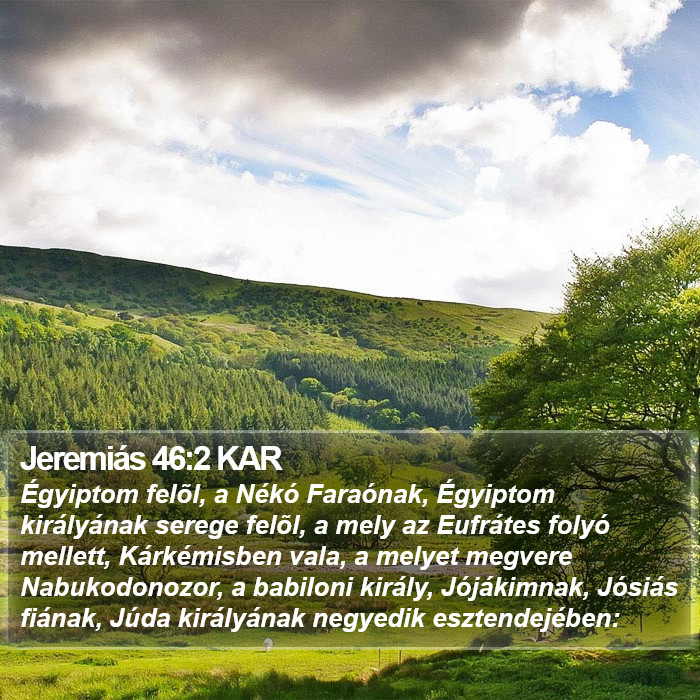 Jeremiás 46:2 KAR Bible Study