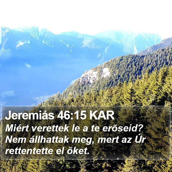 Jeremiás 46:15 KAR Bible Study