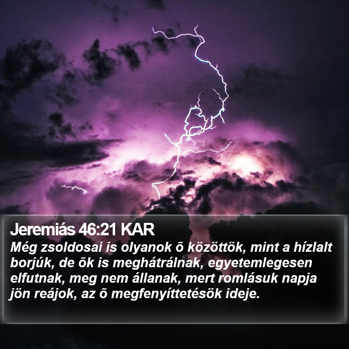 Jeremiás 46:21 KAR Bible Study