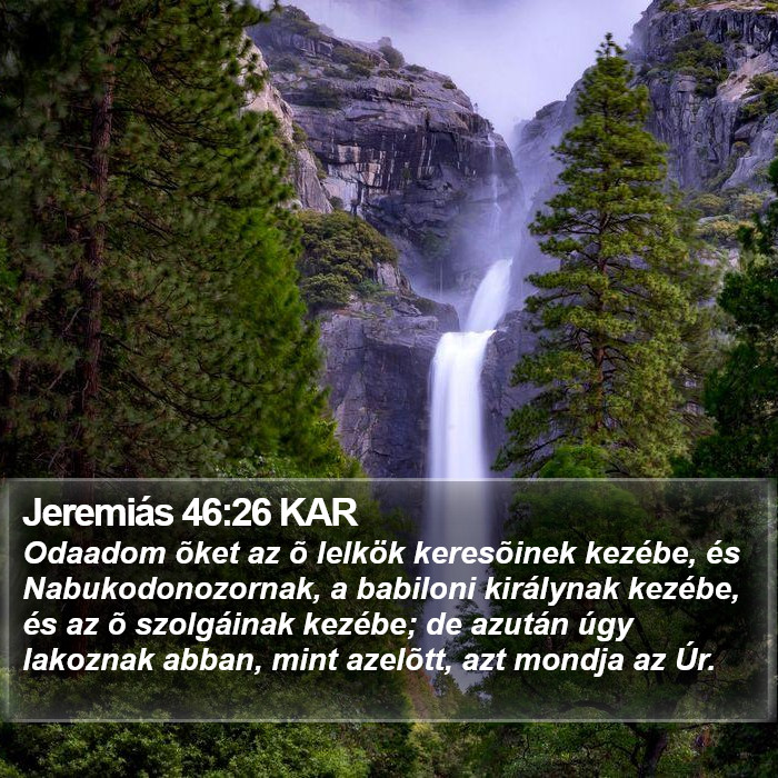 Jeremiás 46:26 KAR Bible Study