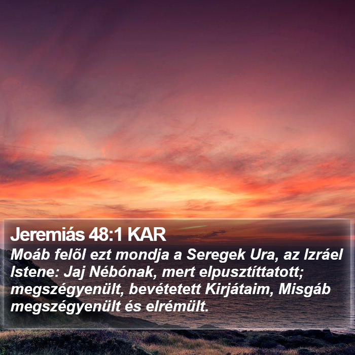 Jeremiás 48:1 KAR Bible Study