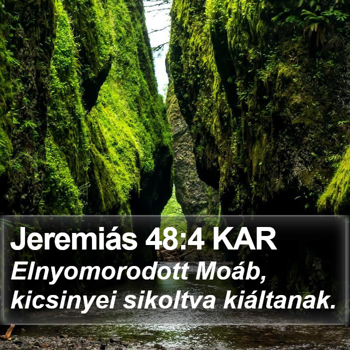 Jeremiás 48:4 KAR Bible Study