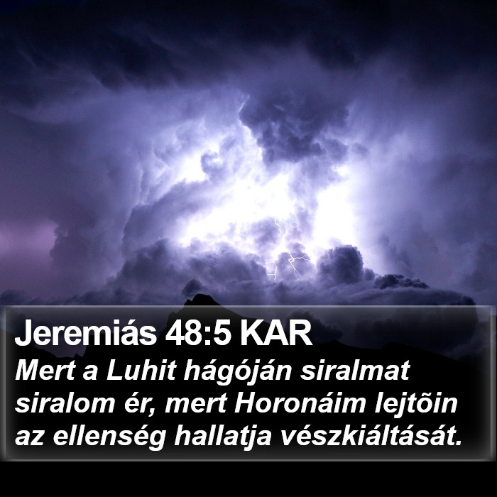 Jeremiás 48:5 KAR Bible Study