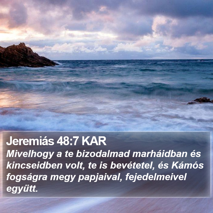 Jeremiás 48:7 KAR Bible Study