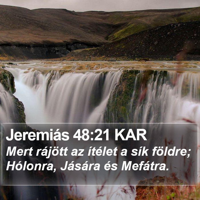 Jeremiás 48:21 KAR Bible Study