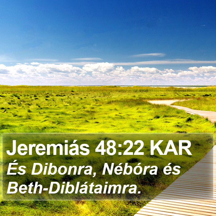 Jeremiás 48:22 KAR Bible Study