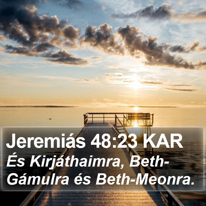 Jeremiás 48:23 KAR Bible Study