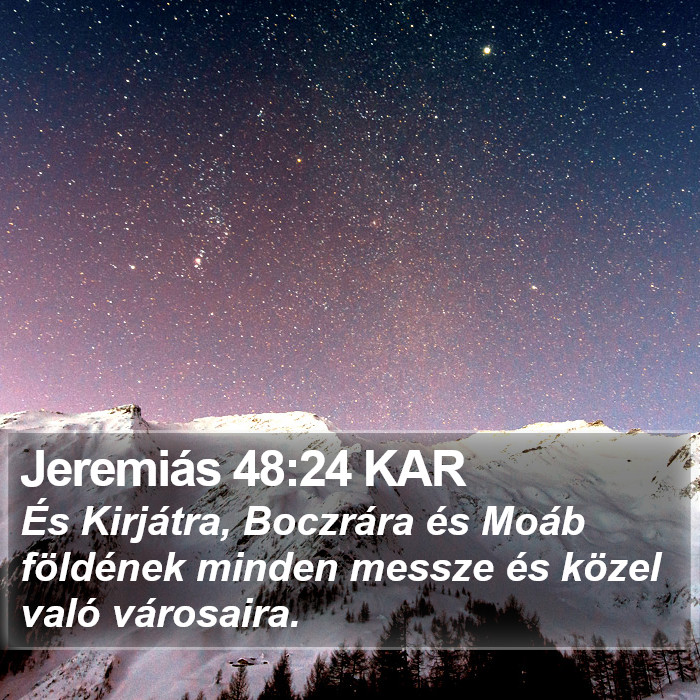 Jeremiás 48:24 KAR Bible Study