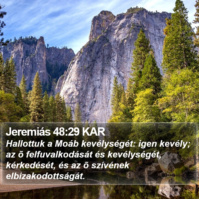 Jeremiás 48:29 KAR Bible Study